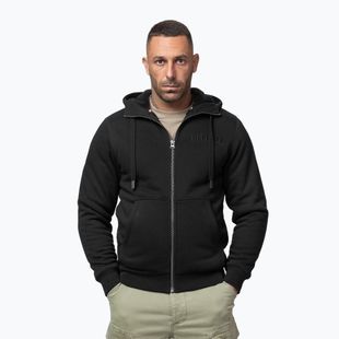Bluza męska Pitbull Ruffin Detroit Hooded Zip black/black