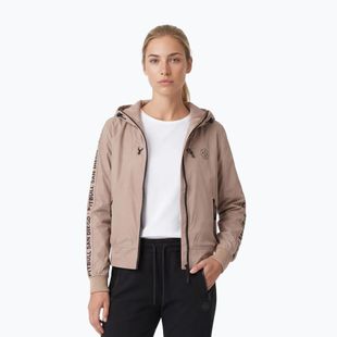 Kurtka damska Pitbull Aaricia Stripes Nylon Hooded dark sand