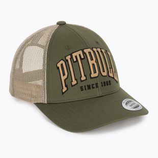 Czapka z daszkiem męska Pitbull Mesh "Pitbull Norton" Trucker Low Profile zielony