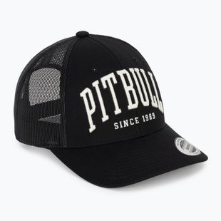 Czapka z daszkiem męska Pitbull Mesh "Pitbull Norton" Trucker Low Profile black/black