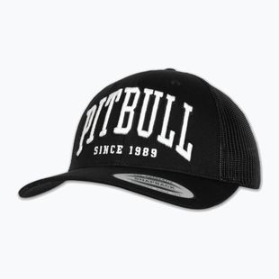 Czapka z daszkiem męska Pitbull Mesh "Pitbull Norton" Trucker Low Profile black/black