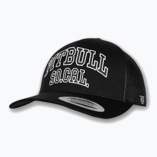 Czapka z daszkiem męska Pitbull "SO.CAL.” Retro Trucker black/black/white