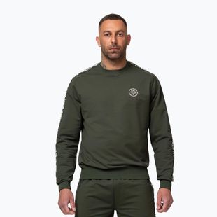 Bluza męska Pitbull Tape Parker Crewneck old green