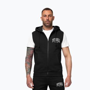 Bluza męska Pitbull Badger Hooded Vest Zip black