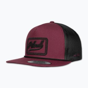 Czapka z daszkiem męska Pitbull Original 1989 burgundy/black