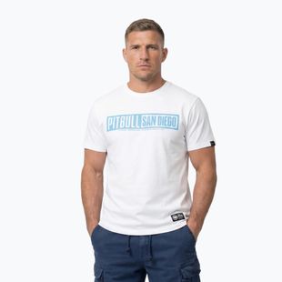 Koszulka męska Pitbull Eighty Nine Dog white/light blue