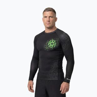 Rashguard longsleeve męski Pitbull Ray Rashguard fluo green