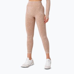 Legginsy treningowe damskie Carpatree Yasmine Seamless beige stone wash