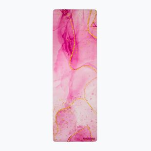 Mata do jogi/fitness FORCEBAND Gold Pink 4 mm pink/gold