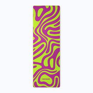 Mata do jogi/fitness FORCEBAND Abstract Violet 4 mm violet/lime