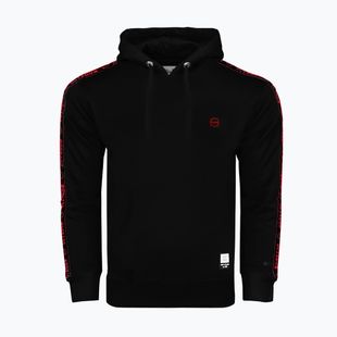 Bluza męska Octagon Stripe Hoodie black/red