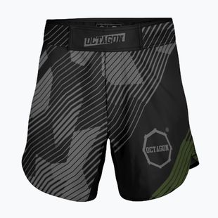 Spodenki treningowe męskie Octagon Broken Line MMA black
