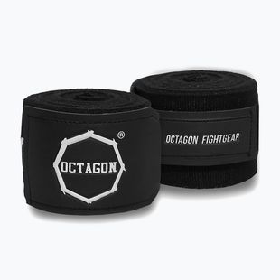 Bandaże bokserskie Octagon Fightgear Supreme Printed 300 cm black/white