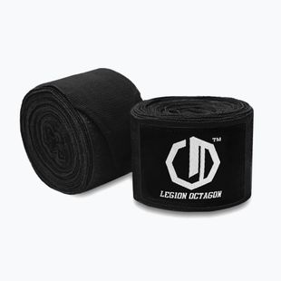Bandaże bokserskie Octagon Legion Standard 400 cm black
