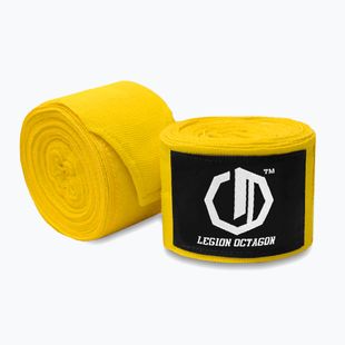 Bandaże bokserskie Octagon Legion Standard 400 cm yellow