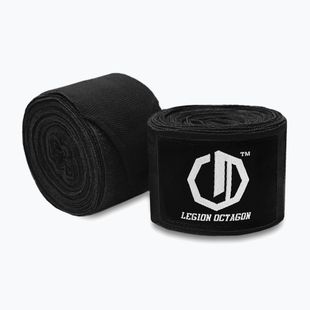 Bandaże bokserskie Octagon Legion Standard 500 cm black/white