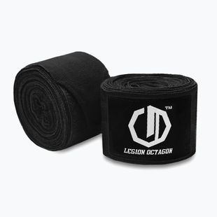 Bandaże bokserskie Octagon Legion Standard 300 cm black/white