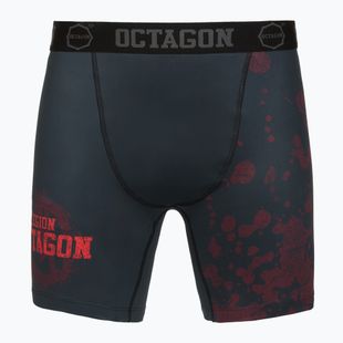 Spodenki treningowe męskie Octagon Legion Grunge black/red