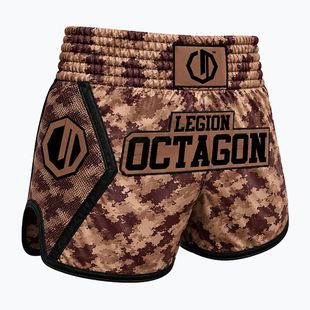 Spodenki treningowe Octagon Legion Kickboxing/Muay Thai Premium desert storm