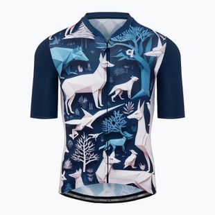 Koszulka rowerowa męska Quest Origami Fauna