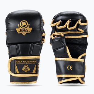 Rękawice grapplingowe DBX BUSHIDO Master MMA czarny/złoty