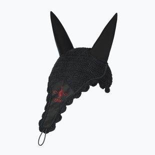 Nauszniki dla konia FERA Equestrian Lamina black/burgundy