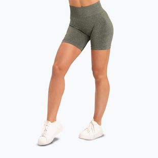 Spodenki treningowe damskie Gym Glamour Seamless khaki