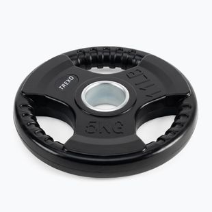 Obciążenie żeliwne ogumowane XTREXO RW5 5 kg czarne