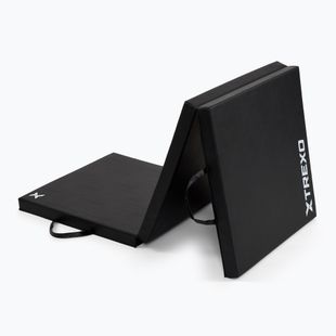 Materac gimnastyczny XTREXO składany 180 x  60 x 5 cm czarny