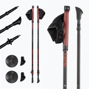 Kije nordic walking KADVA Halna regulowane czerwony