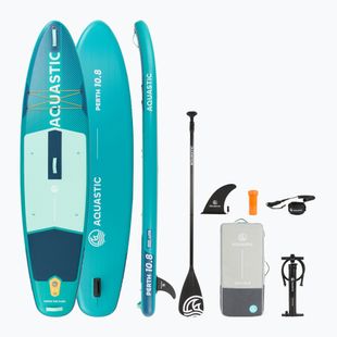 Zestaw deska SUP pompowana AQUASTIC Perth 10'8" allround zielony