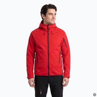 Bluza trekkingowa męska KADVA Arix WP 5K/3K softshell hybrid czerwony