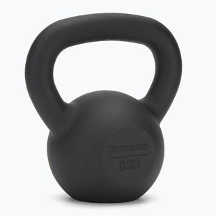 Kettlebelll Żeliwny XTREXO 8 kg czarny
