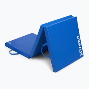 Materac gimnastyczny XTREXO składany 180 x 60 x 5 cm niebieski
