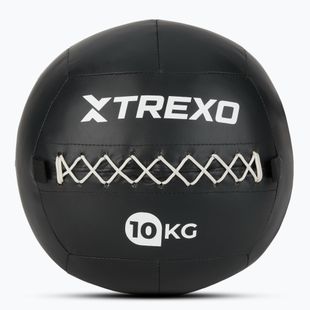 Piłka lekarska XTREXO Wall Ball 10 kg czarny