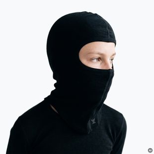 Kominiarka dziecięca WOOLCANO BAL1117 100% merino czarny