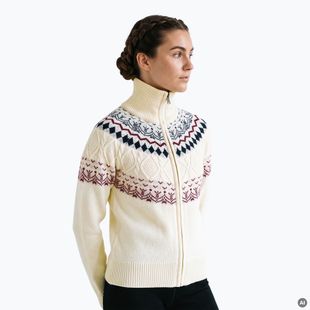 Sweter damski WOOLCANO SWT1092 merino beżowy