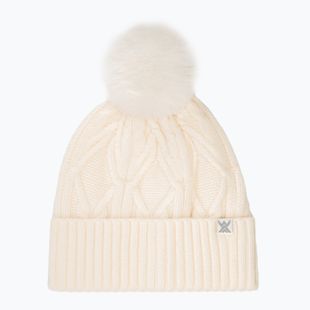 Czapka damska WOOLCANO HAT1100 100% wełna beżowy