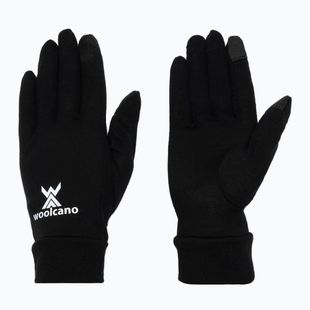 Rękawiczki dziecięce WOOLCANO GLV1104 100% merino czarny