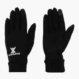 Rękawiczki dziecięce WOOLCANO GLV1104 100% merino czarny