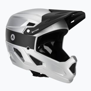 Kask rowerowy ATTABO State 1.0 full face srebrny