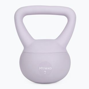 Kettlebell SOFT XTREXO 4 kg fioletowy