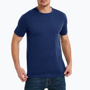 Koszulka termoaktywna męska WOOLCANO Merino 100% TEE0546 granatowy