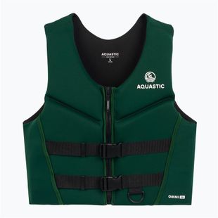 Kamizelka asekuracyjna AQUASTIC Omni 50N neoprenowa zielony