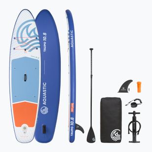 Zestaw deska SUP pompowana AQUASTIC Taupo 10'8" allround niebieski
