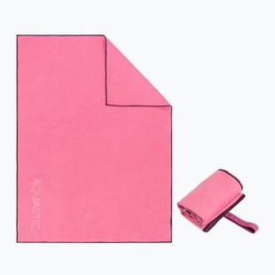 Ręcznik szybkoschnący AQUASTIC Havlu M 80x60 cm różowy