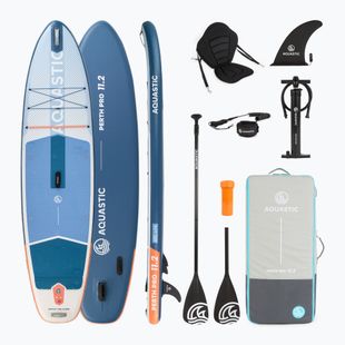 Deska SUP AQUASTIC Perth Pro 11'2" allround biały
