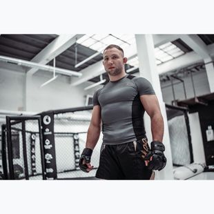 Koszulka treningowa męska rashguard HOOK FIGHTING Base czarny