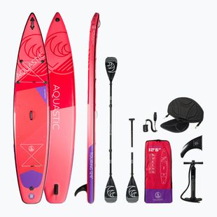 Deska SUP AQUASTIC Touring 12'6" czerwona