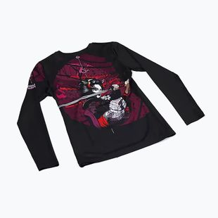 Rashguard longsleeve damski Ground Game Tsuru Warrior czarny/multi